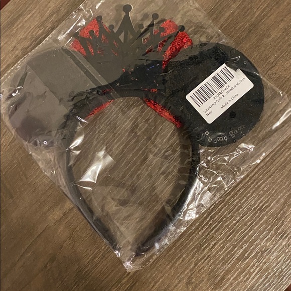 Red and Gold Sequin Birthday Headband - Picture 4 of 4